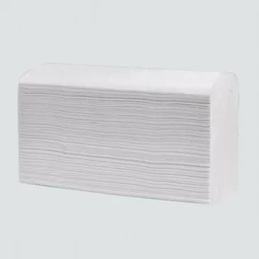 ผ้าขนหนูมือสีขาว Z-fold หลายเท่า